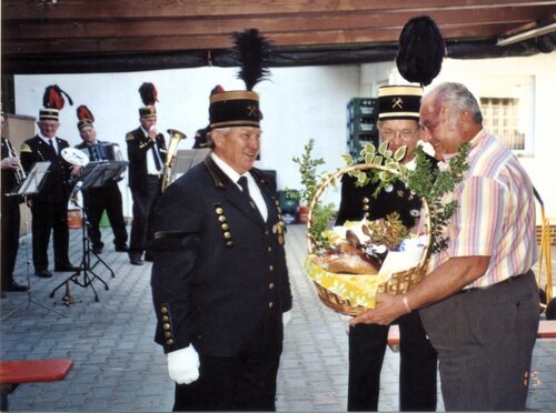 Sepp Zangl 70. Geburtstag mit der Bergknappenkapelle